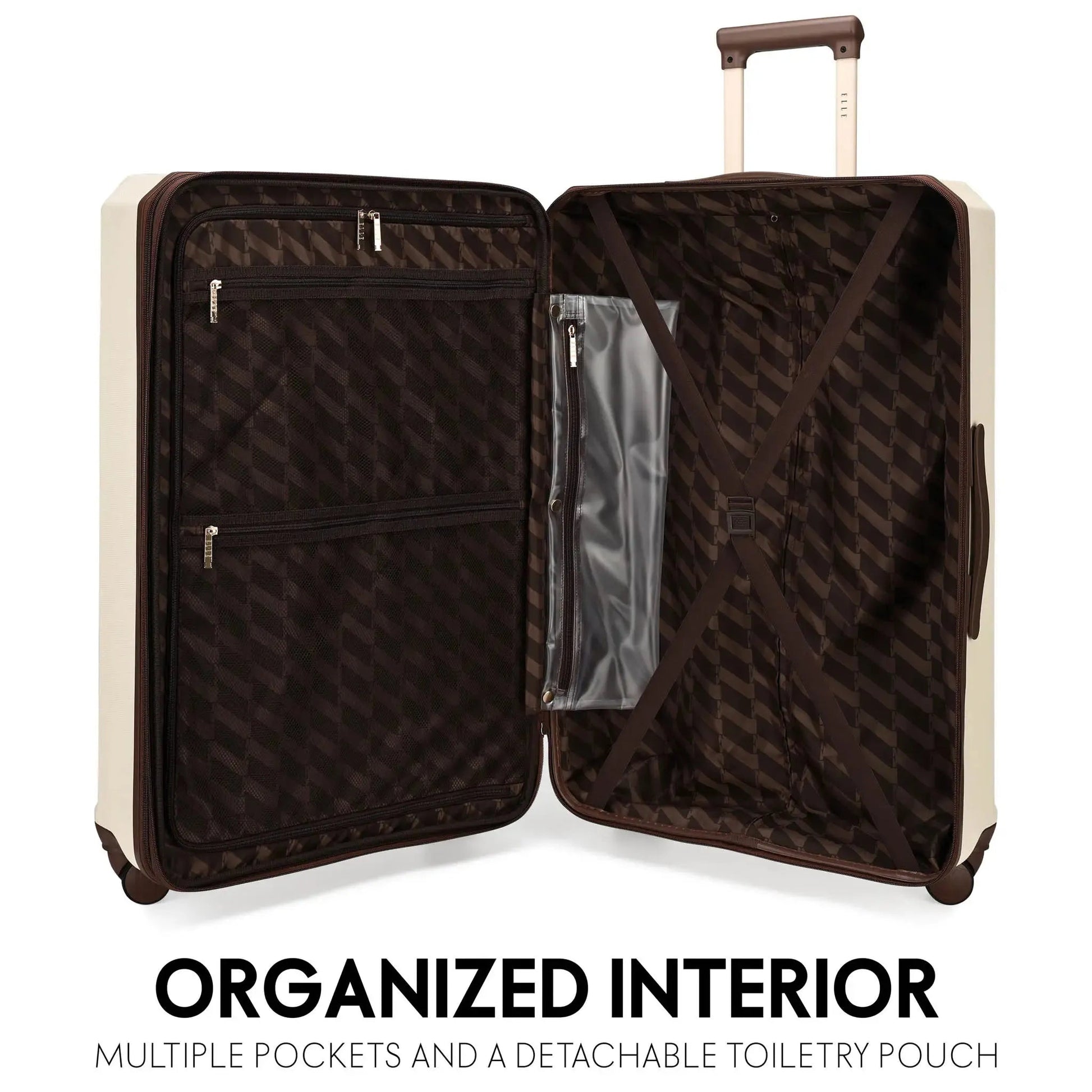 Luxe Journey 3 Piece Expandable Retro Luggage Set Travellty