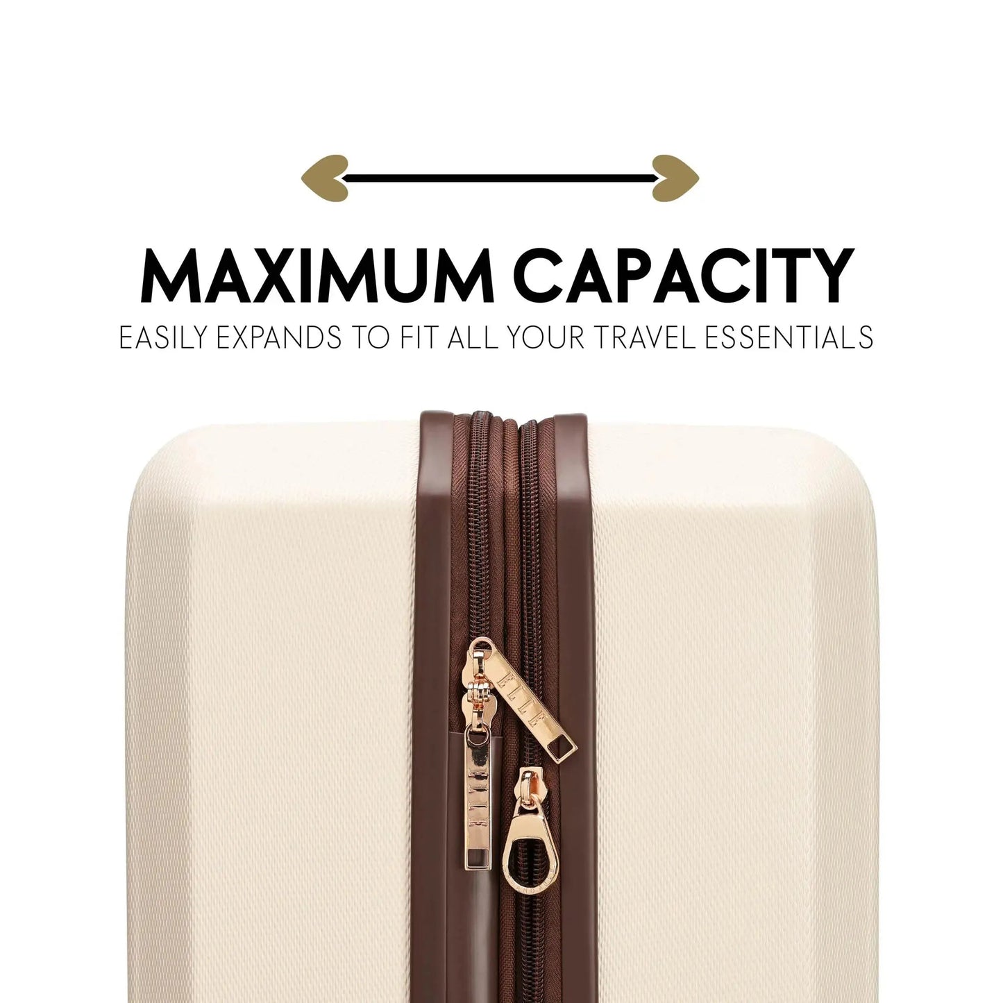 Luxe Journey 3 Piece Expandable Retro Luggage Set Travellty