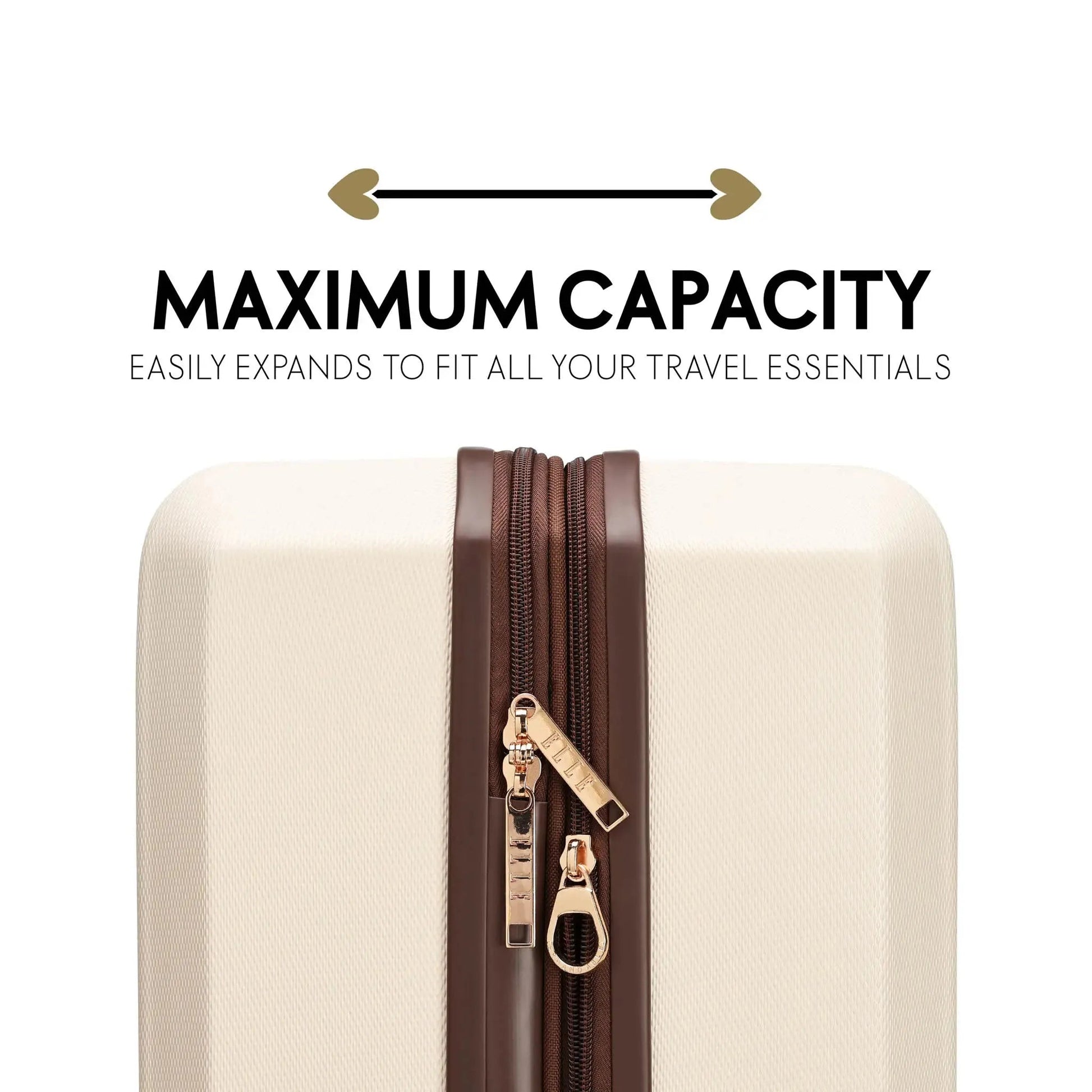 Luxe Journey 3 Piece Expandable Retro Luggage Set Travellty