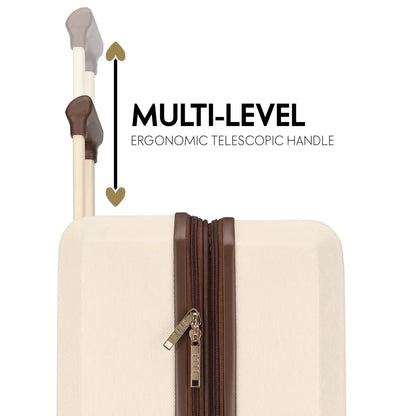 Luxe Journey 3 Piece Expandable Retro Luggage Set Travellty