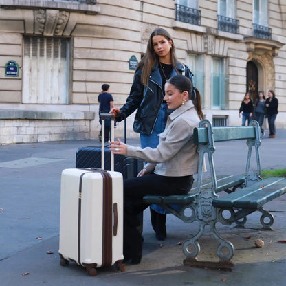 Luxe Journey 3 Piece Expandable Retro Luggage Set Travellty