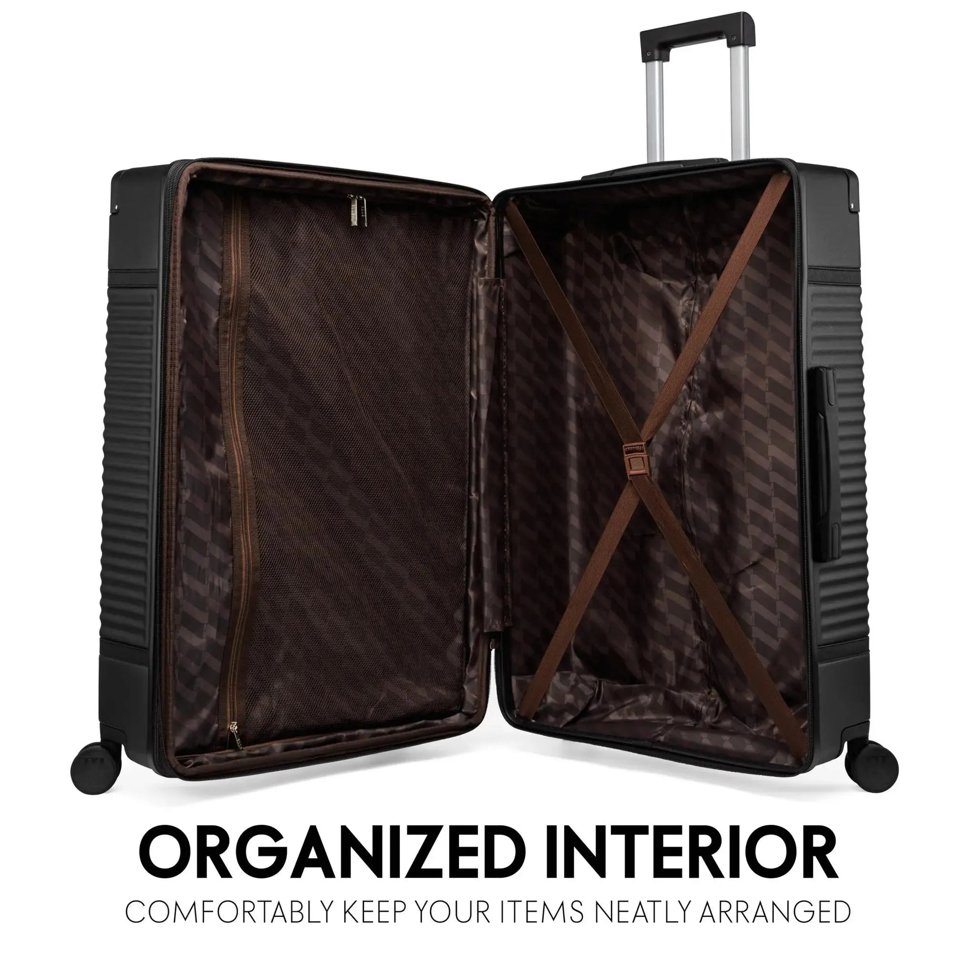 Belleville 3 Piece Expandable Retro Luggage Set Travellty