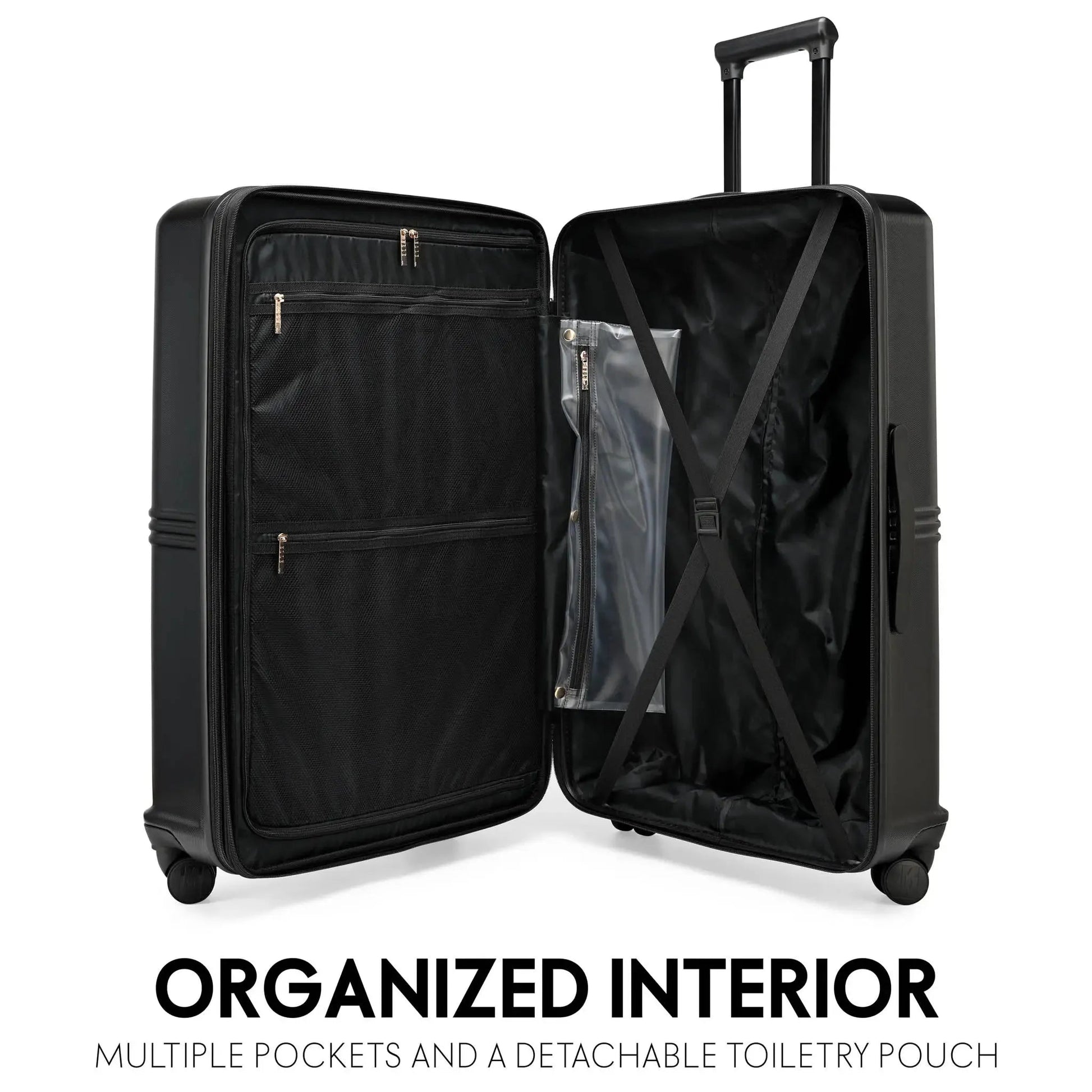 Expedition 3 Piece Expandable Polycarbonate Luggage Set Travellty