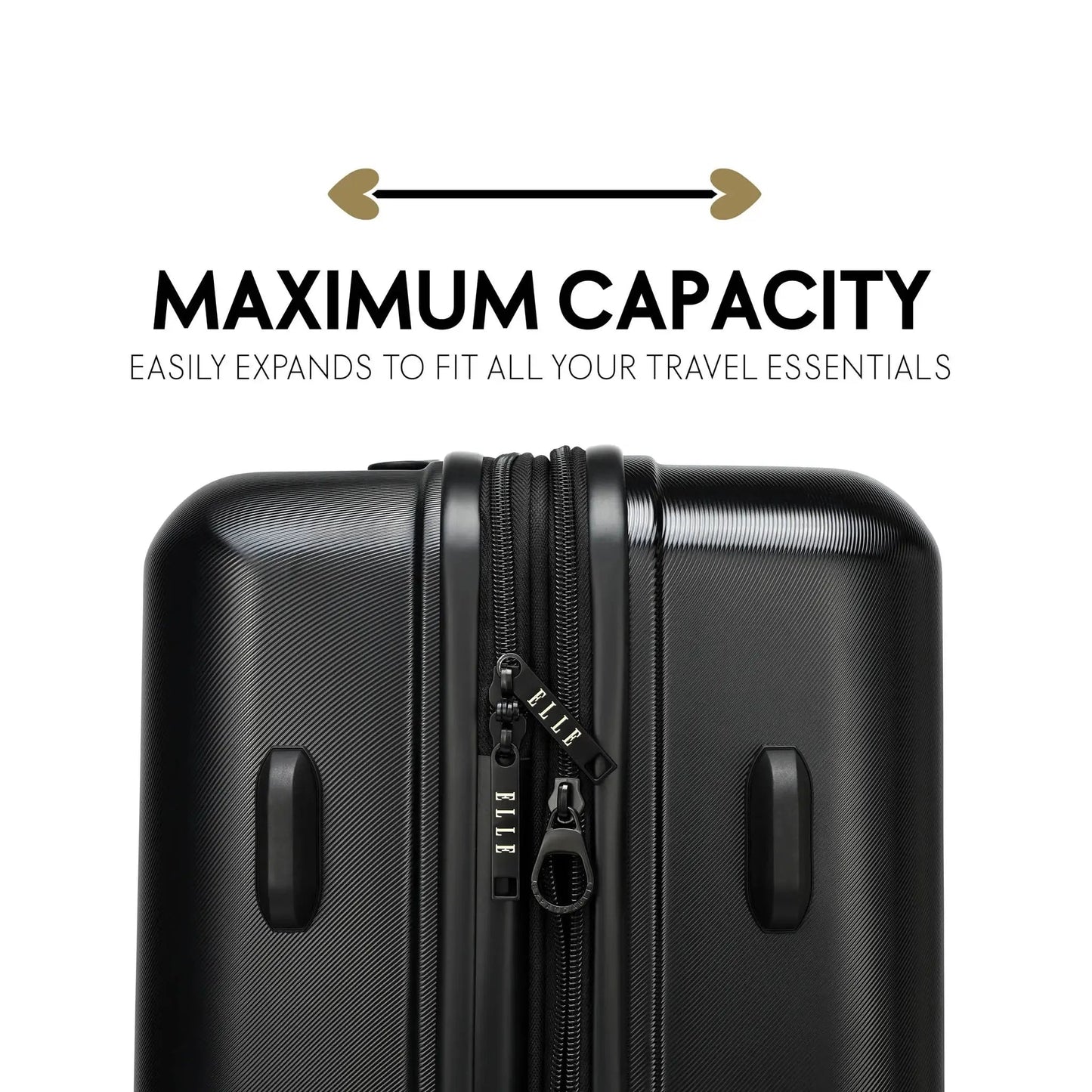 Expedition 3 Piece Expandable Polycarbonate Luggage Set Travellty