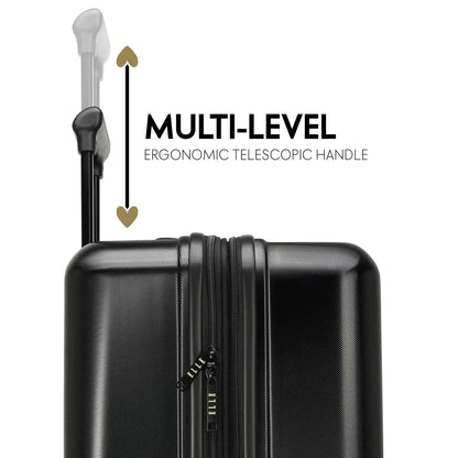 Expedition 3 Piece Expandable Polycarbonate Luggage Set Travellty