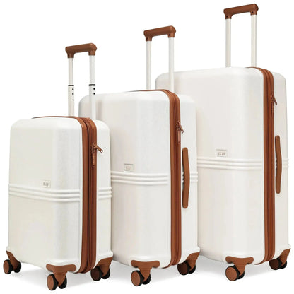 Expedition 3 Piece Expandable Polycarbonate Luggage Set Travellty