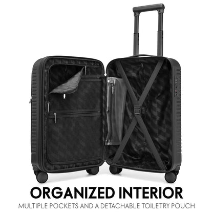 Voyage Escape Expandable 3 Piece Luggage Set Travellty