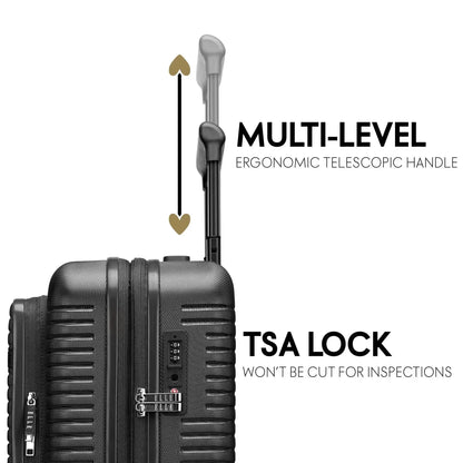 Voyage Escape Expandable 3 Piece Luggage Set Travellty