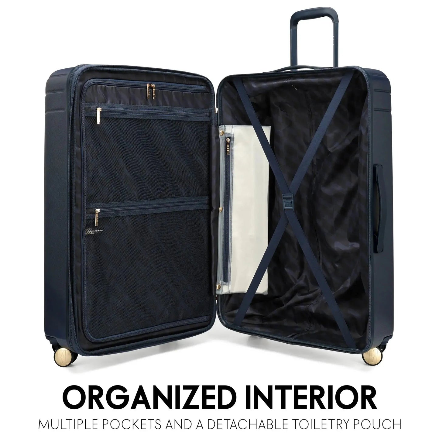 Louvre 2 Piece Expandable Polycarbonate Luggage Set Travellty