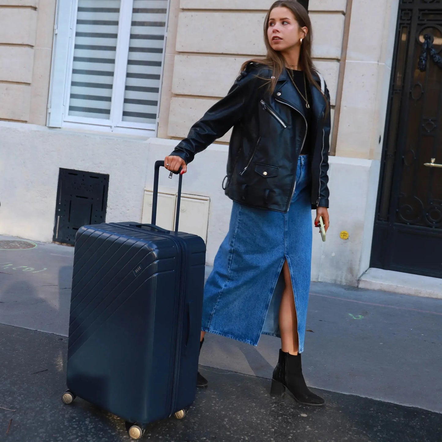 Louvre 2 Piece Expandable Polycarbonate Luggage Set Travellty