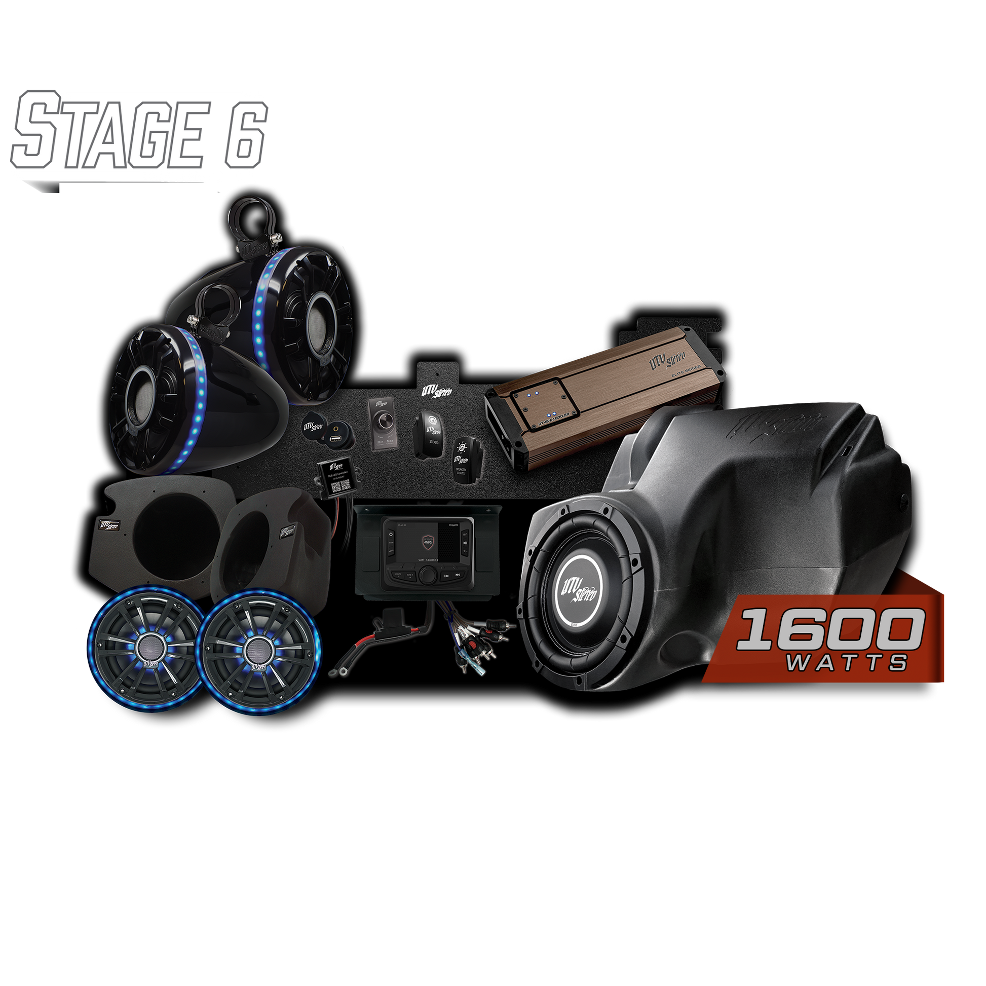 RZR® Elite Series Stage 6 Stereo Kit | UTVS-RZR-S6-E Dunes 2 Dezert SXS