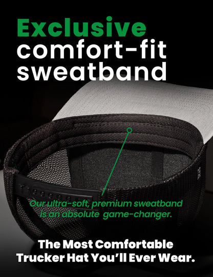 Cross Trucker Hat  |  Gray Black Christian Snapback Haka Hat