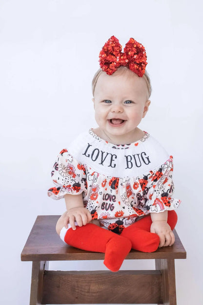 Smocked love bug romper - Get it from Bo