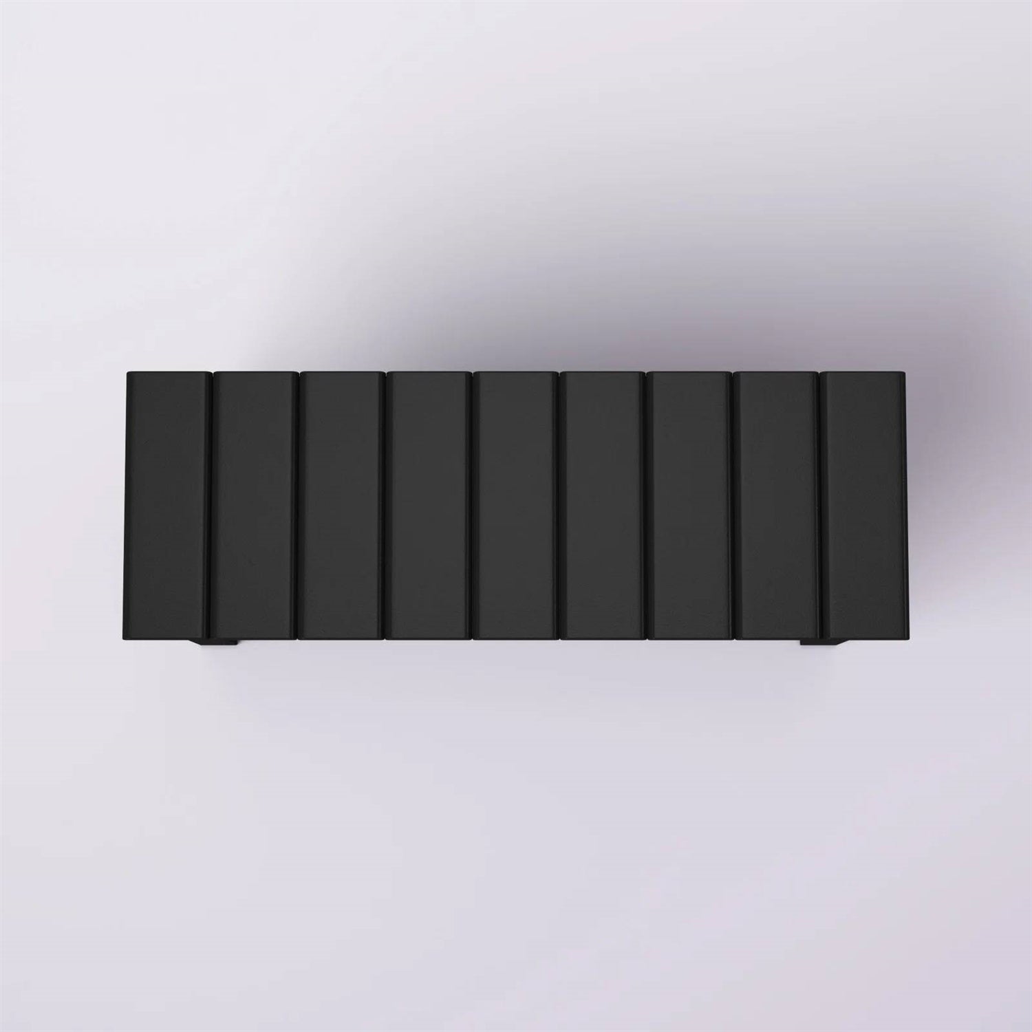 Black Wooden 2-Shelf Shoe Rack Storage Bench for Entryway or Closet FastFurnishings