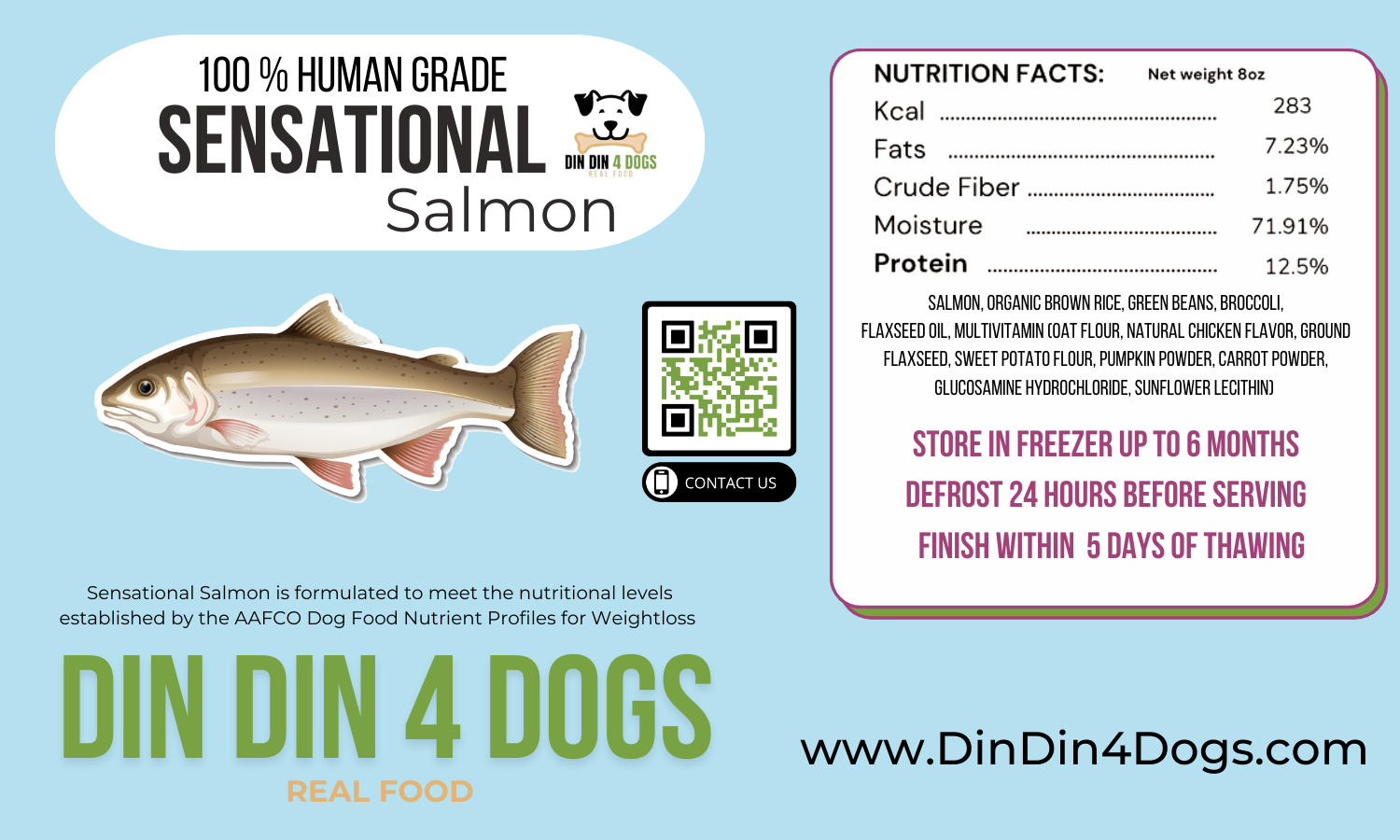 Chicken and Salmon Combo - case includes 24, 8oz meals - Get it from Bo