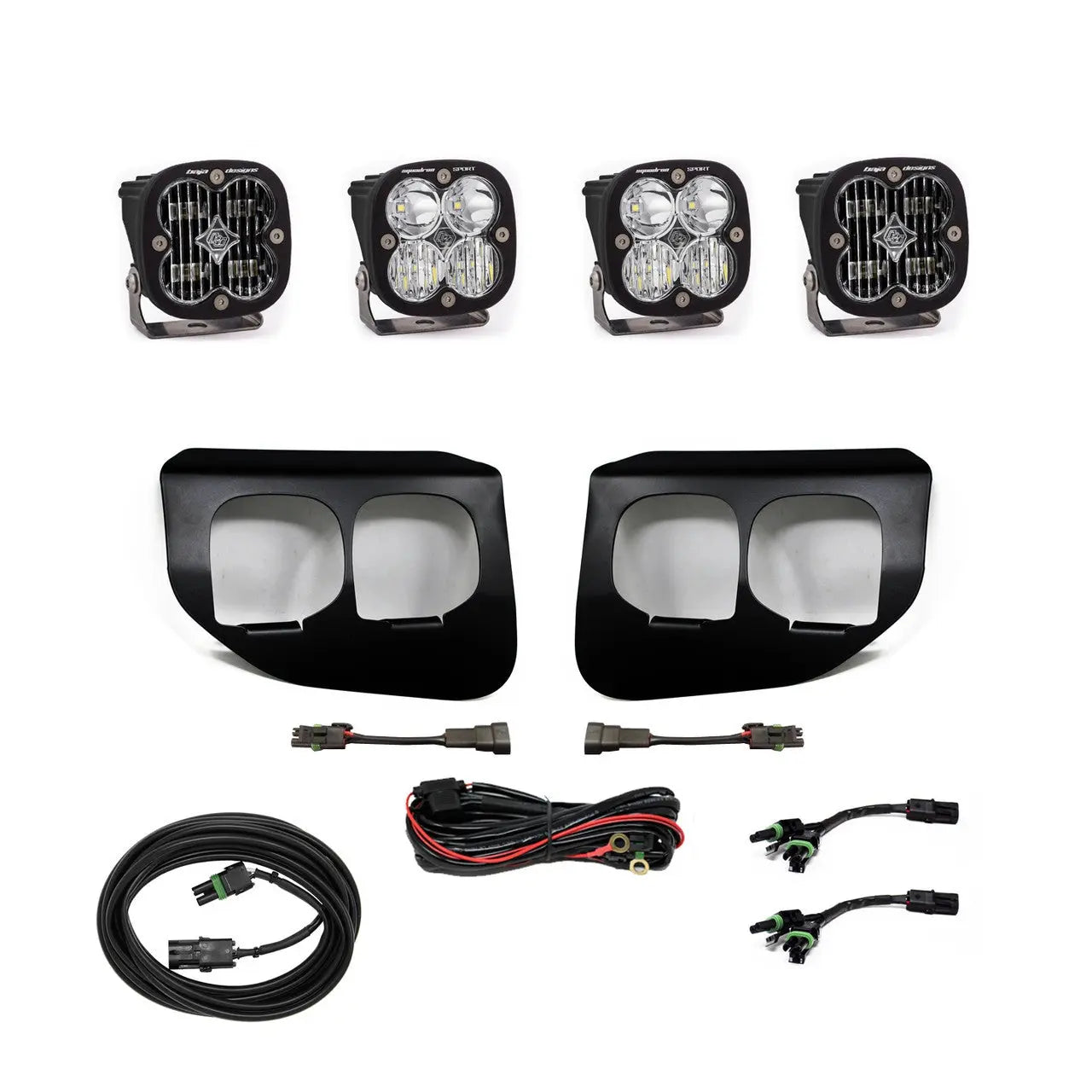 Baja Designs Squadron SAE/Sport Fog Pocket Light Kit | 2020-22 Ford F-250/350 Dunes 2 Dezert SXS