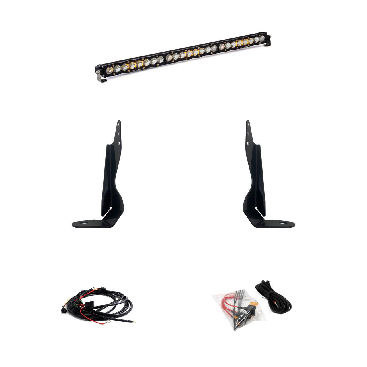 Baja Designs S8 30 Inch Grille Light Bar Kit | 2020-22 Sierra GMC 2500HD/3500HD - Get it from Bo