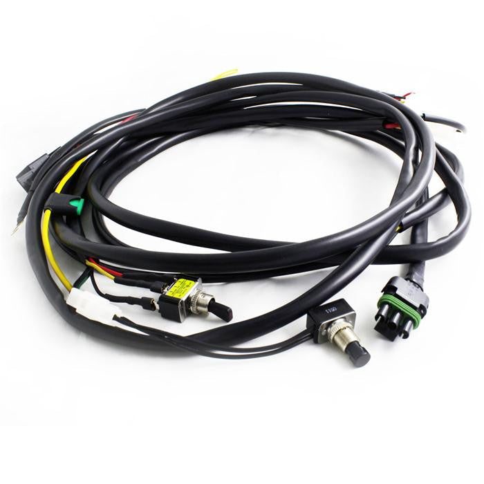 Baja Designs OnX6/XL Hi-Power w/Mode Switch 2-Light Max (355 Watts) Wiring Harness | Universal Dunes 2 Dezert SXS