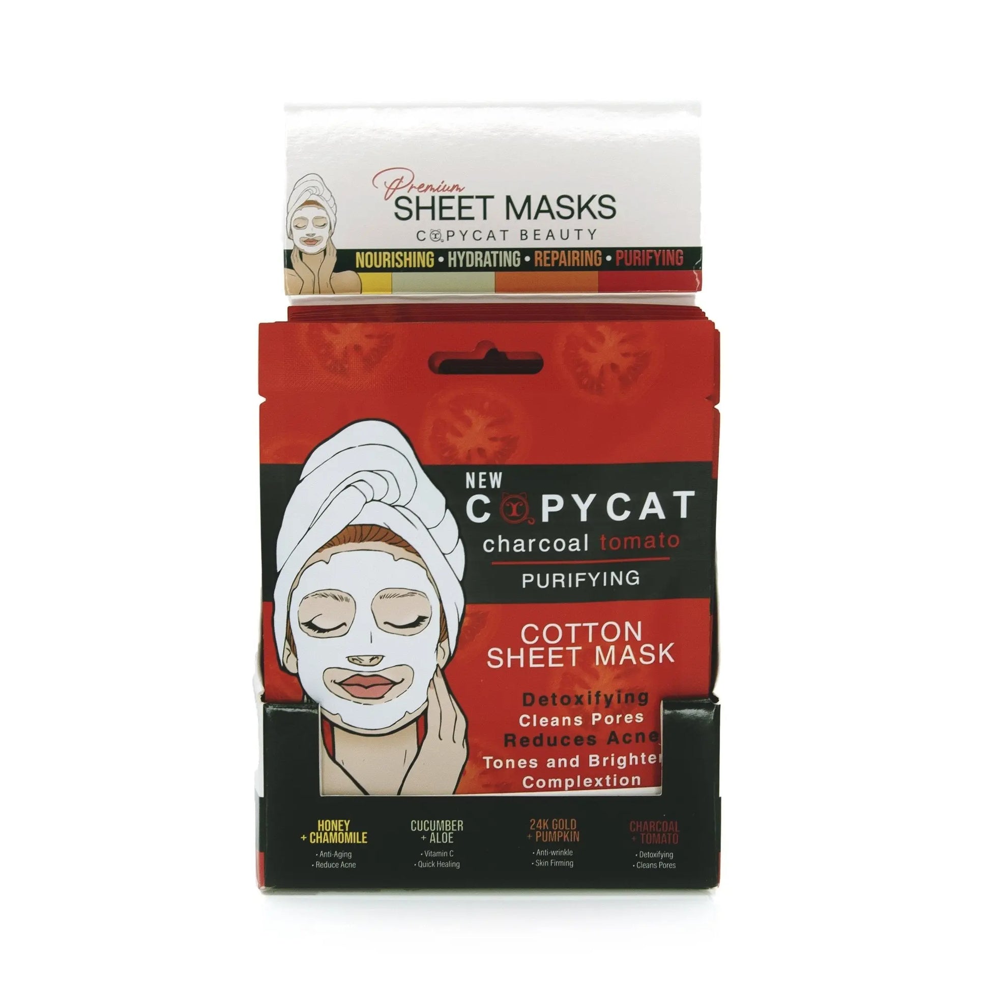 CHARCOAL / TOMATO DISPLAY 24 PCS - FM1DISPLAY Crown Brush