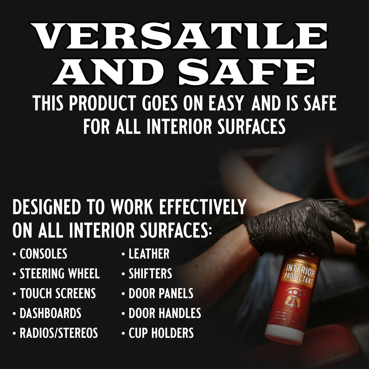 Finishing Touch Interior Protectant with Moisture Lock Technology™ Socar Chemical