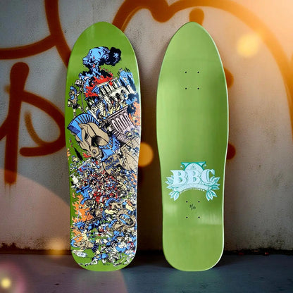 BBC Troy Chason ‘Horse of Troy’ 9.5”x32” HAND-PAINTED, LIMITED EDITION Brand-X Skateboards