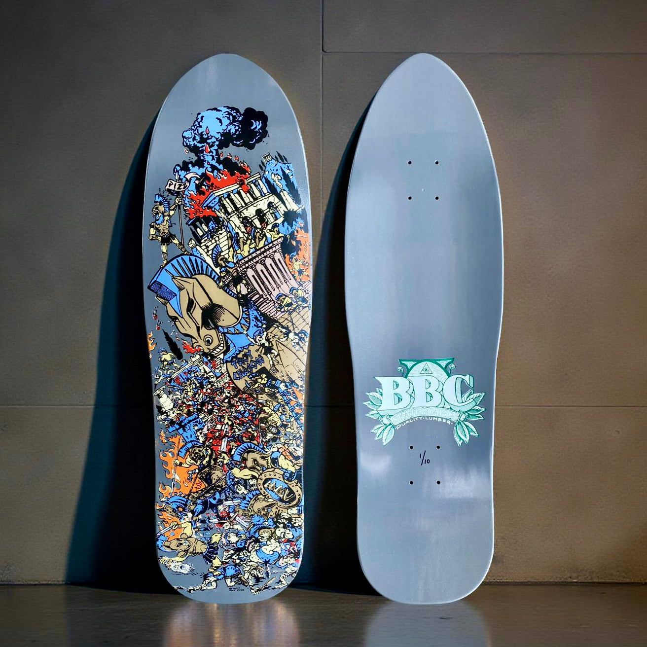 BBC Troy Chason ‘Horse of Troy’ 9.5”x32” HAND-PAINTED, LIMITED EDITION Brand-X Skateboards