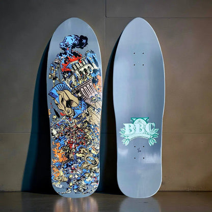 BBC Troy Chason ‘Horse of Troy’ 9.5”x32” HAND-PAINTED, LIMITED EDITION Brand-X Skateboards