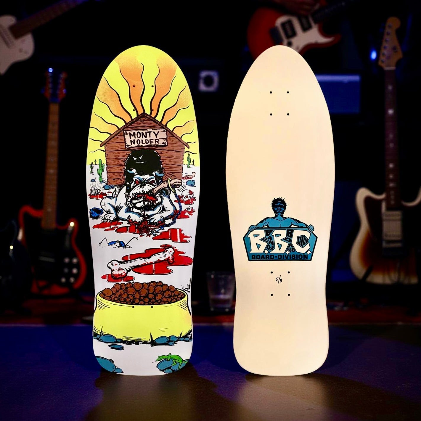 Monty Nolder Bulldog #2 Limited Edition BBC Deck 10.25”x31” HAND-PAINTED (1 of 8) - Get it from Bo