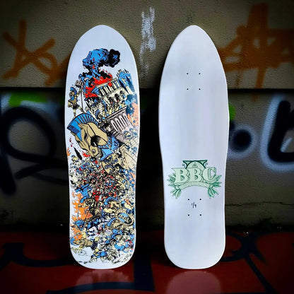 BBC Troy Chason ‘Horse of Troy’ 9.5”x32” HAND-PAINTED, LIMITED EDITION Brand-X Skateboards