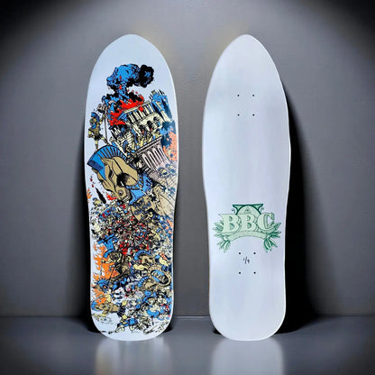 BBC Troy Chason ‘Horse of Troy’ 9.5”x32” HAND-PAINTED, LIMITED EDITION Brand-X Skateboards