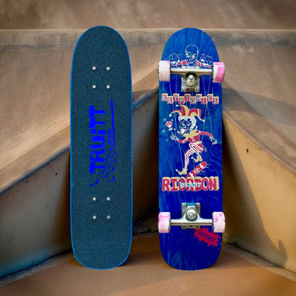 Denny Riordon Jester FREESTYLE Limited Edition 7.3”x28” HAND PAINTED (1 of 15) COMPLETE SKATEBOARD - Get it from Bo
