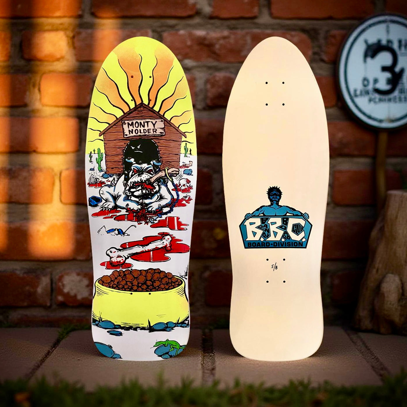 Monty Nolder Bulldog #2 Limited Edition BBC Deck 10.25”x31” HAND-PAINTED (1 of 8) - Get it from Bo