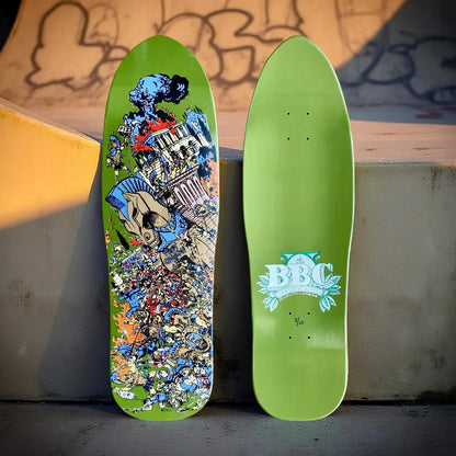 BBC Troy Chason ‘Horse of Troy’ 9.5”x32” HAND-PAINTED, LIMITED EDITION Brand-X Skateboards
