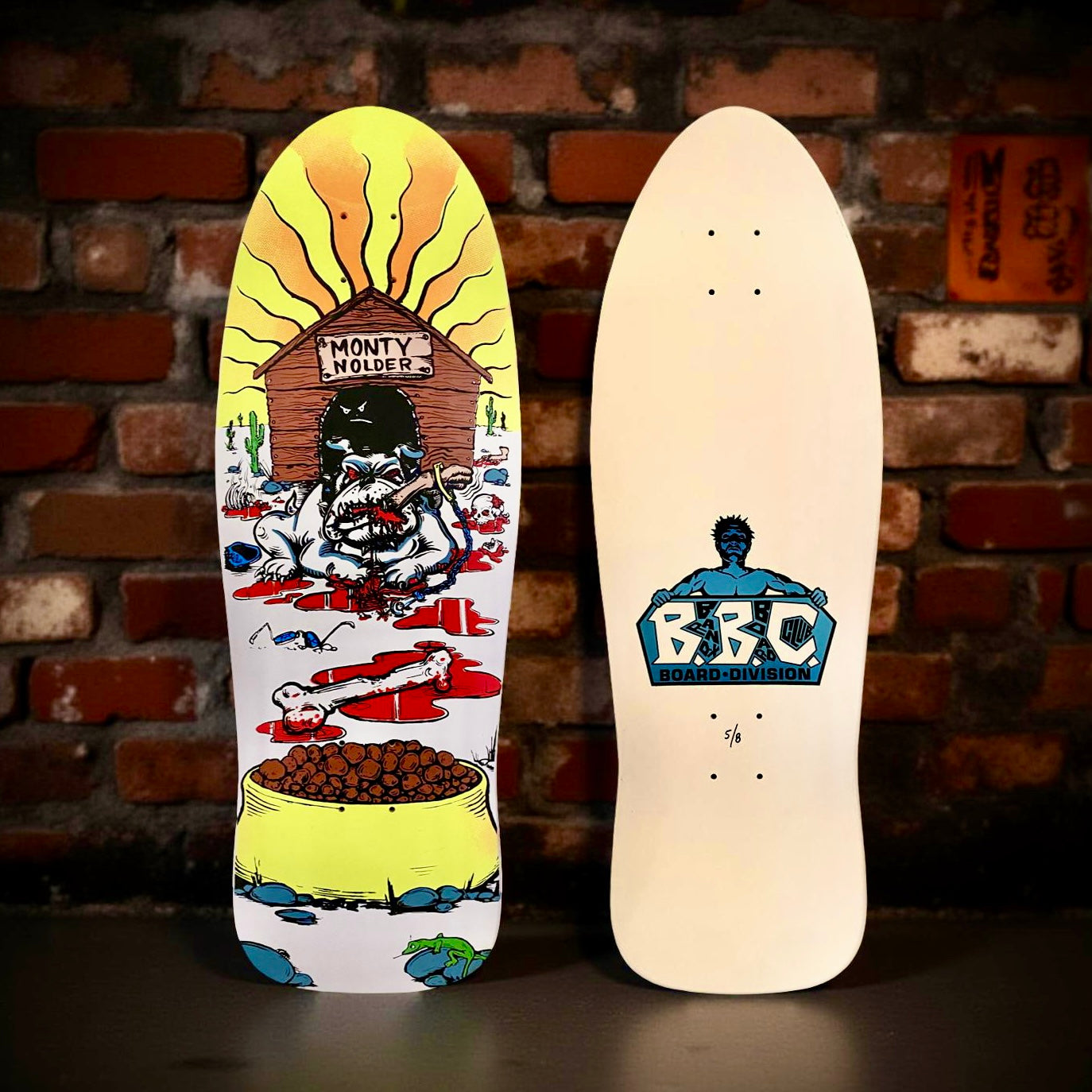 Monty Nolder Bulldog #2 Limited Edition BBC Deck 10.25”x31” HAND-PAINTED (1 of 8) - Get it from Bo
