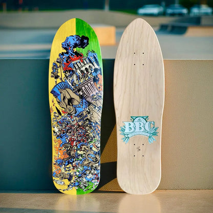 BBC Troy Chason ‘Horse of Troy’ 9.5”x32” HAND-PAINTED, LIMITED EDITION Brand-X Skateboards