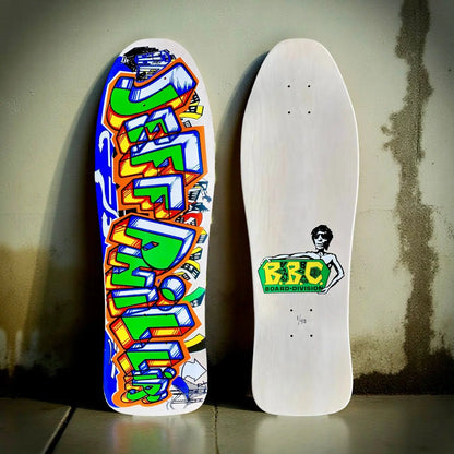 Jeff Phillips GRAFFITI Limited Edition, HAND PAINTED BBC Deck (1 of 40) Brand-X Skateboards