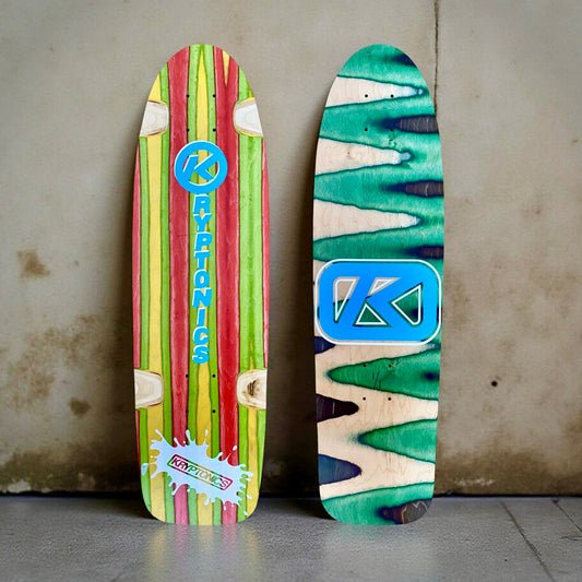 Kryptonics ONE-OF-A-KIND & HAND-PAINTED CRUISER Deck or Complete 8.5”x31” (1 of 1) - Get it from Bo