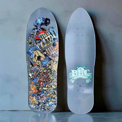 BBC Troy Chason ‘Horse of Troy’ 9.5”x32” HAND-PAINTED, LIMITED EDITION Brand-X Skateboards