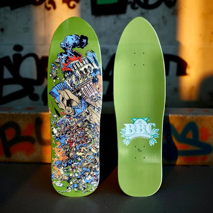 BBC Troy Chason ‘Horse of Troy’ 9.5”x32” HAND-PAINTED, LIMITED EDITION Brand-X Skateboards