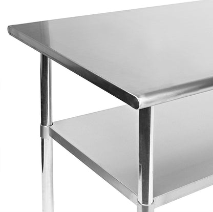 Heavy Duty Stainless Steel 2 x 3 Ft Kitchen Kitchen Prep Table FastFurnishings