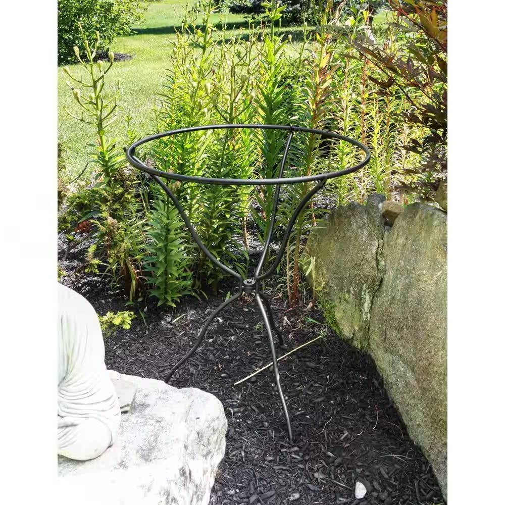 29-inch High Tripod Ring Stand for Birdbath - Bird Bath Bowl Not Included FastFurnishings