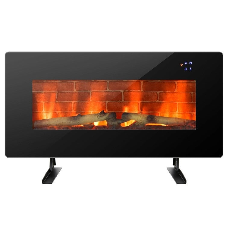 36 in Electric Wall Mounted/Freestanding Fireplace w/ Remote Control FastFurnishings