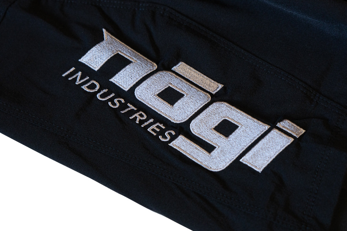 KIDS Ghost Premium Lined Grappling Shorts - Obsidian Black NoGi Industries
