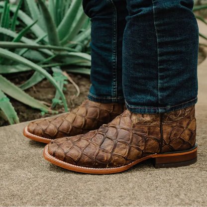 Soto Boots Men's Pirarucu Print Cowboy Boots H4015 Soto Boots