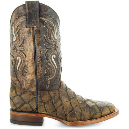 Soto Boots Men's Pirarucu Print Cowboy Boots H4015 Soto Boots