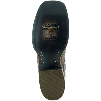 Soto Boots Men's Pirarucu Print Cowboy Boots H4015 Soto Boots