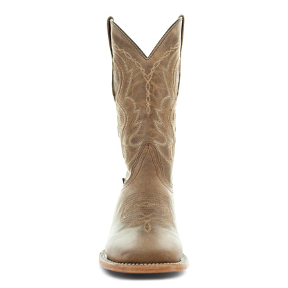Soto Boots Mens Tan Broad Square Toe Cowboy Boot H50036 Soto Boots