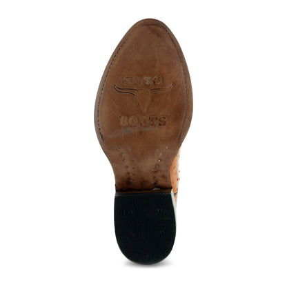 Men's Mantequilla Ostrich Print Cowboy Boots (H7002) Soto Boots