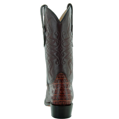 Soto Boots Men's Gator Tail Print Cowboy Boots Cognac (H7006) Soto Boots