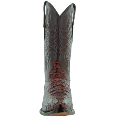 Soto Boots Men's Gator Tail Print Cowboy Boots Cognac (H7006) Soto Boots